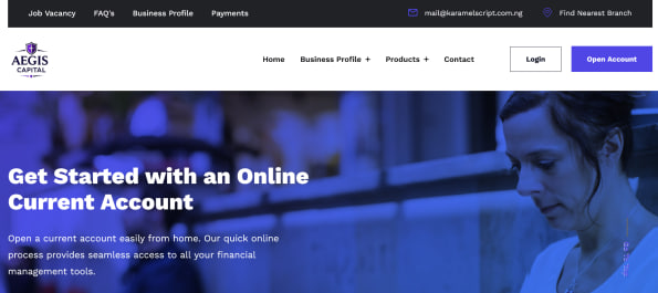 Secure Online Banking & Digital Finance Website - Free Installation
