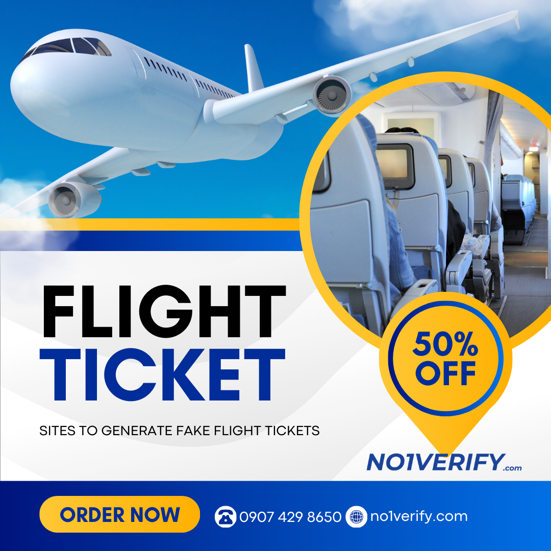 SITES TO GENERATE FAKE FLIGHT TICKETS